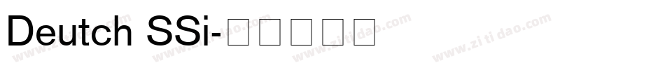 Deutch SSi字体转换